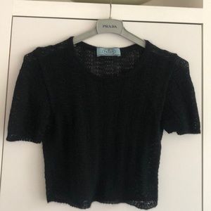 Prada vintage crochet sweater